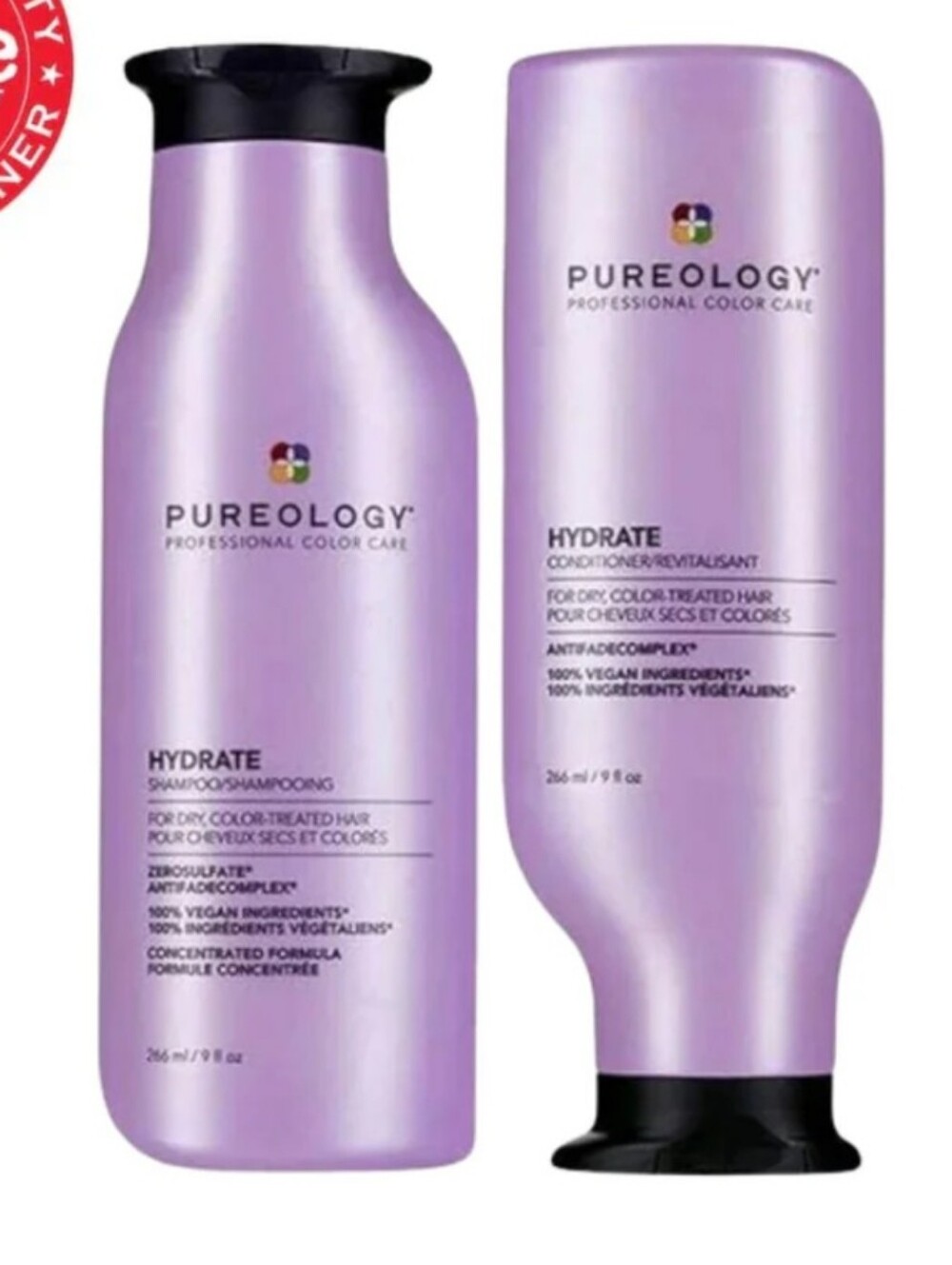 Pureology Hydrate Duo - Lavender Bottles